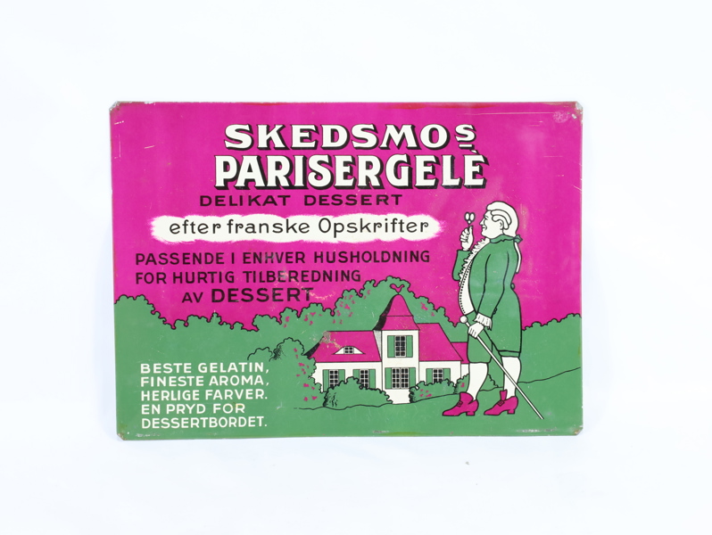 Blikk skilt Skedsmos Parisergele
