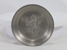 Tinn skål med riksløve fra Eik Tinn