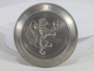 Tinn skål med riksløve fra Eik Tinn
