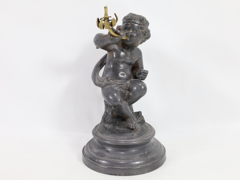 Putto Oljelampe trolig 1800/1900 tallet