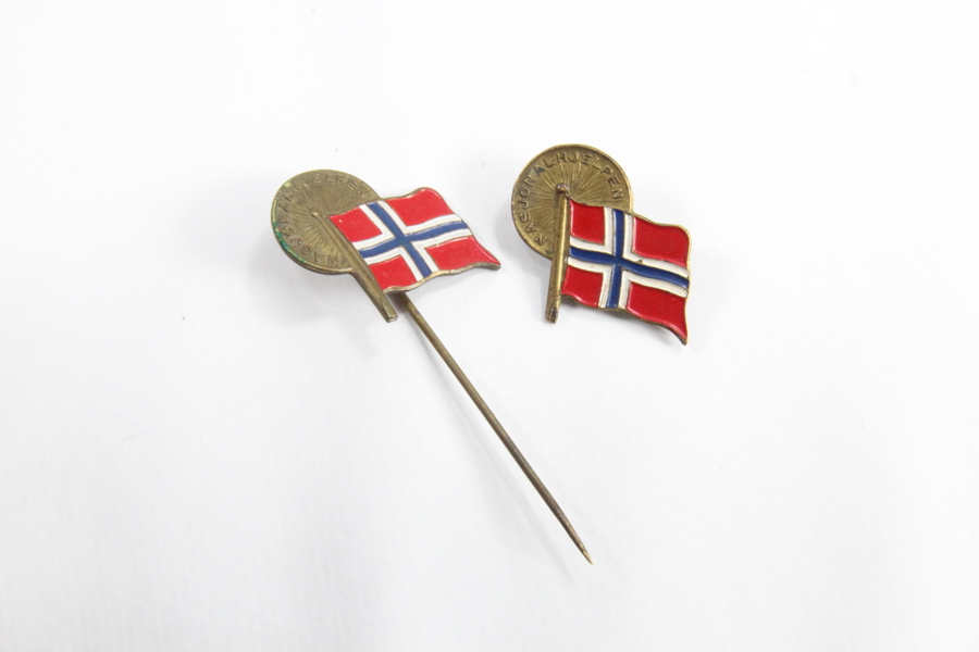 Pin og nål fra Nasjonalhjelpen fra andre verdenskrig - 1940 - David Andersen