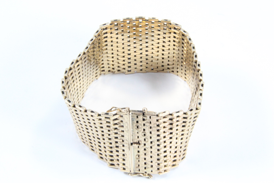 Stor armlenke i 14 karat gull - Flott stand 