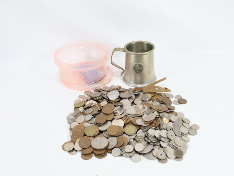 Lott med diverse mynt