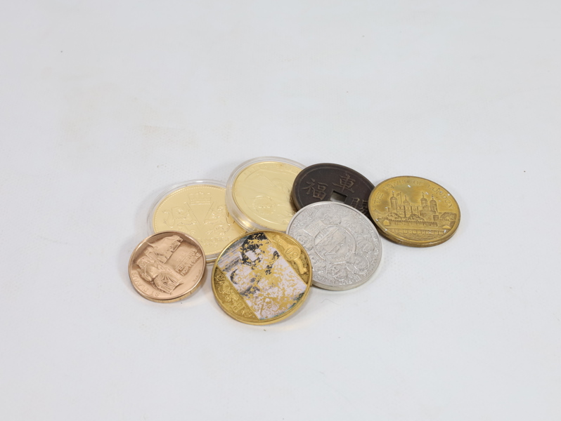 Lott med diverse mynt