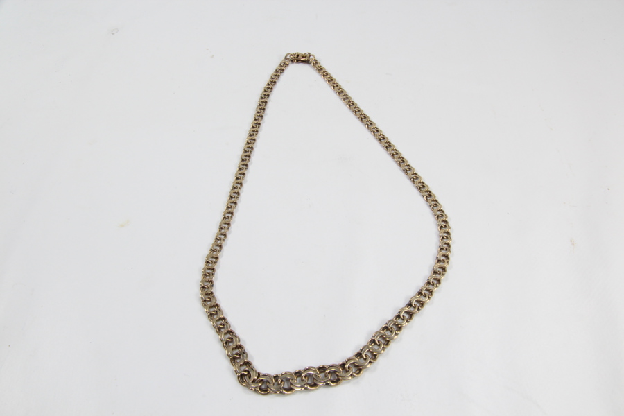 Bismarck halskjede i 585 / 14 karat gulll