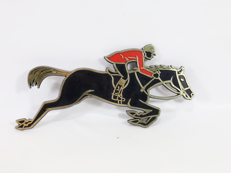 Engelsk heste skilt i plast