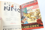 Innbundet bok med Dams Billed serie - Zane Grey - Nr. 1 til 12 1941