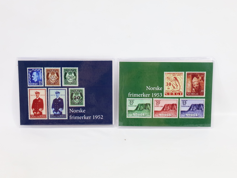 Norske frimerker 1952-1953