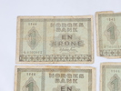 5 st Norsk 1 kr - 1943-1944