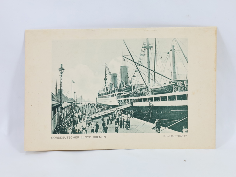 Norddeutscher Lloyyd. Menukart for dampskipet Stutgart