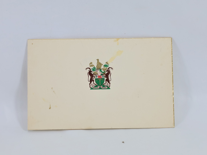 Julekort fra Statsminister i Rhodesia 1967