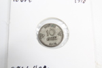 10 øre sølv fra 1916.