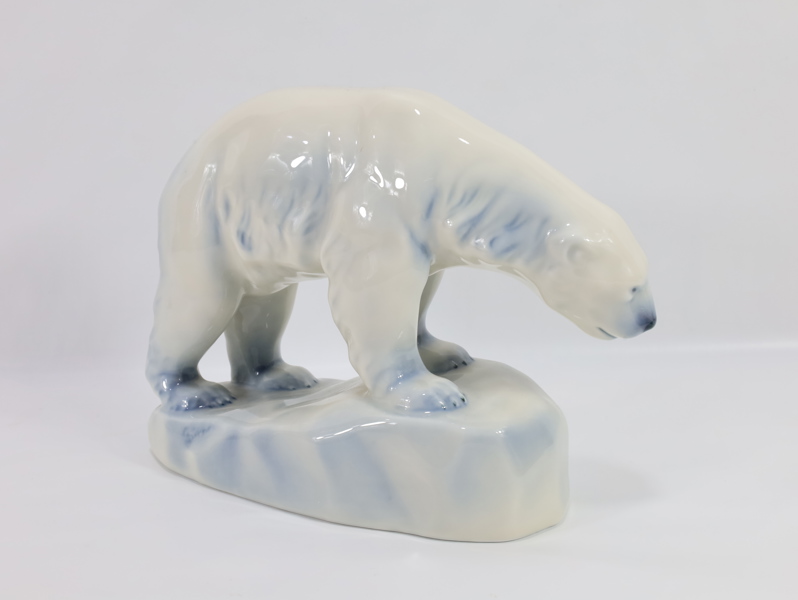 Porsgrund porselen isbjørnfigur