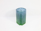 Benny Motzfeldt – kunstglass-vase i blågrønn fargetoner
