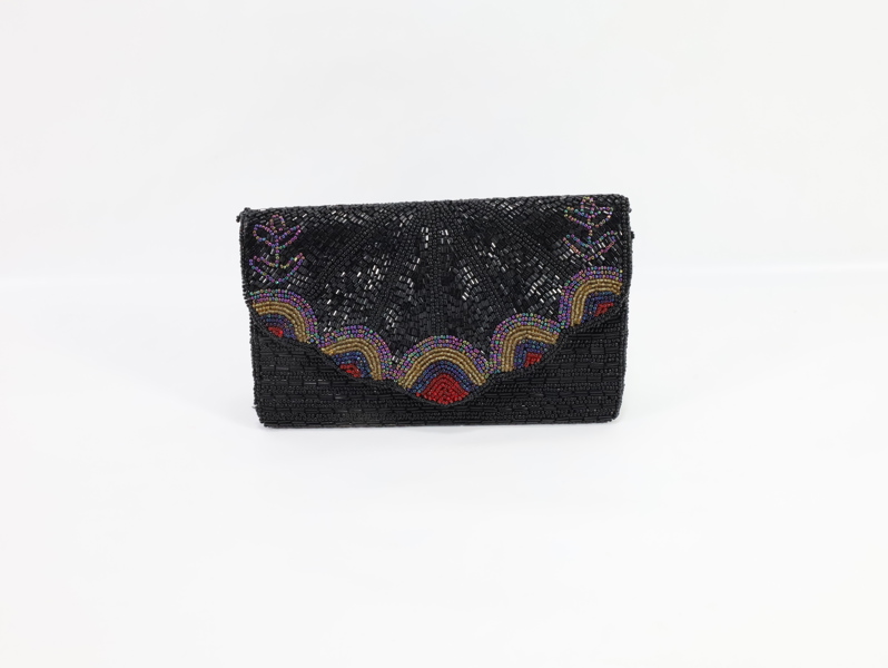 perleveske – svart med fargerike detaljer
