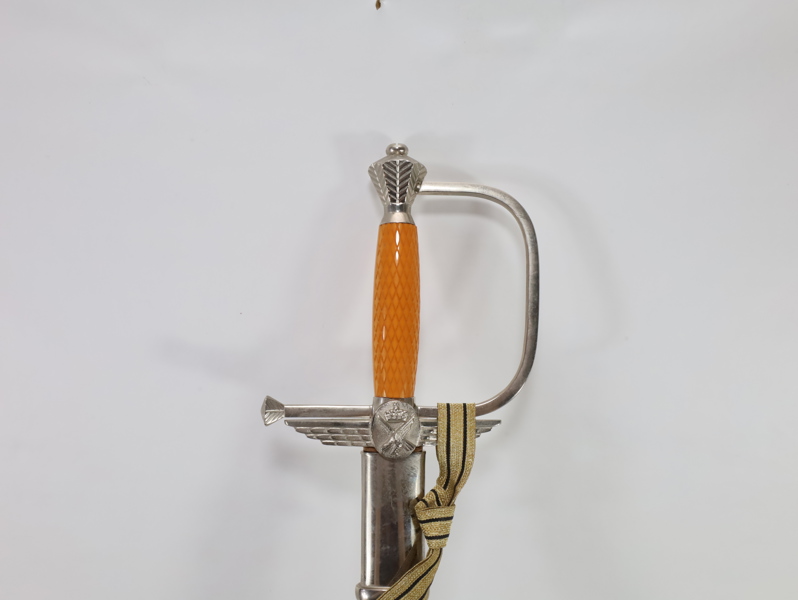 Norsk flyvåpen offiserssabel – "Konge, Folk og Fedreland" 