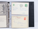 Samling med brev - kort - frimerker