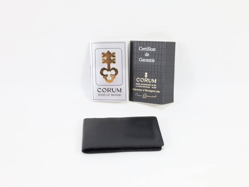 Corum – original garantisertifikat og dokumentmappe (Admiral’s Cup)
