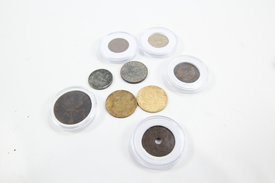 Samling med eldre mynter – Norge og utland – 1800/1900-tallet
