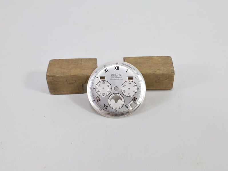 Zenith El Primero Chronometer – original urskive med månefase og tachymeter
