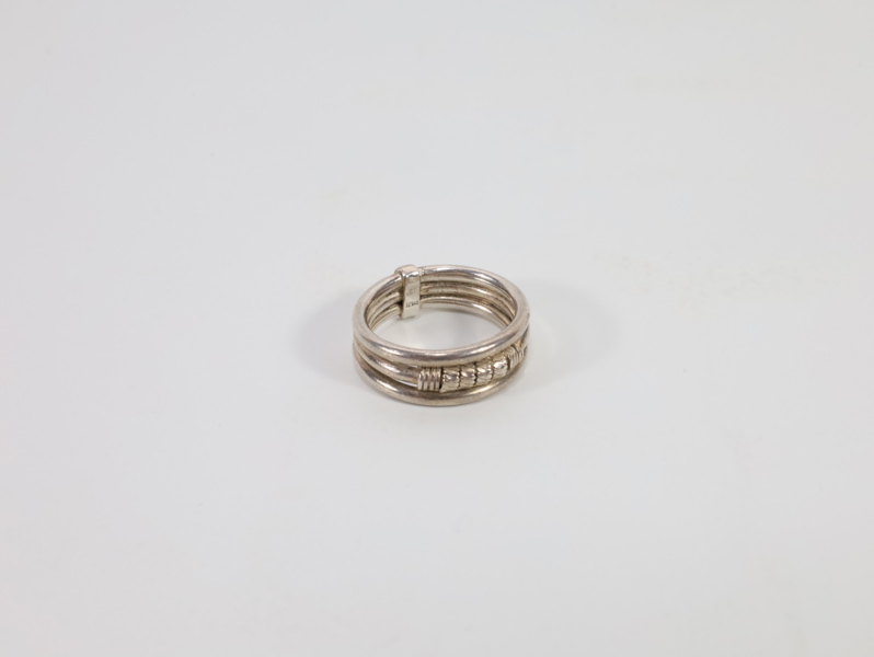 Vintage sølvring – skandinavisk design – stemplet 925
