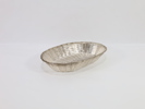 Oval sølvplett kurvskål – flettet design – 1900-tallet
