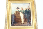 Nicolas-Toussaint Charlet (1792–1845) – Napoleon om bord på skip – litografi, signert og merket Guiron