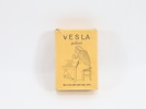 Vintage "Vesla Spåkort" – komplett sett med eske og regler (ca. 1950–60-tallet)