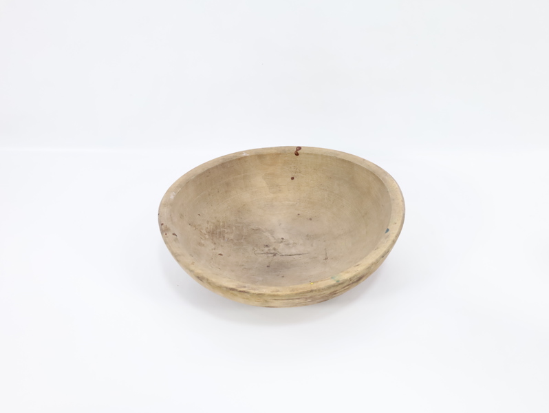 Antikk dreid trebolle – folkekunst, 1800 tallet
