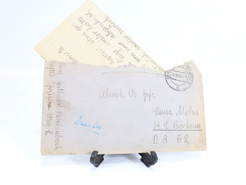 Feldpost-brev med konvolutt – datert 16.10.1943
