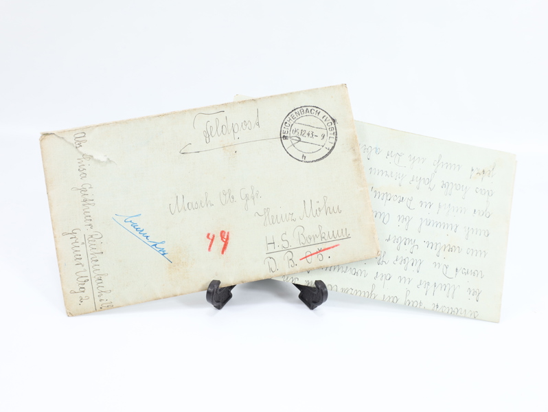 Samling originale Feldpost-brev – 2. verdenskrig (flere brev 1942–1943)
