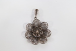 Blomsteranheng i filigran – sterling sølv 925s, håndlaget NAJ