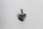 Medaljong i sølv 925 hjerteformet