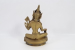 Messingfigur – sittende Tara med lotusblomst

