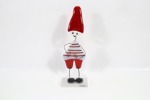 Louise Hjerrild – håndlaget glassfigur “Nisse” på metallfot
