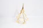 Holmegaard Golden Christmas lyseholder 2006 – gullfarget metall og glass