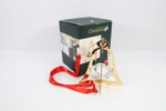 Holmegaard Christmas lyseholder 2008 – gullfarget bjelle med glassinnsats