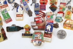 Samling OL- og reklamepins – Coca-Cola, Statoil, Ringnes m.fl. (Lillehammer 1994)