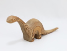Håndlaget trefigur dinosaur, Canada ca. midten av 1900-tallet
