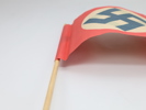 Tysk bordflagg (Propagandaflagg) , 1930–1945 – original papirversjon med treskaft
