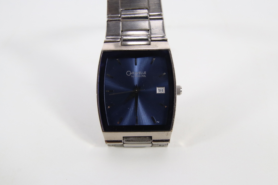 Caravelle by Bulova herreklokke, blå skive, ca. 31 mm
