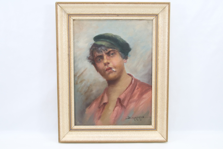 Adriano De Laurentis (1922–2003) – Ung mann med sigarett
