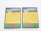 2 stk Superman: The Movie samlekort (Topps, 1978)
