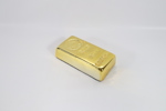 Porselens sparebøsse – gullbarre (Kato Kogei, Japan)
