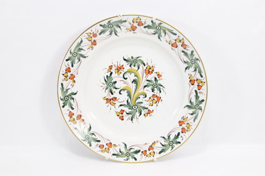 Porsgrund veggfat / serveringsfat – håndmalt, signert H. Andersen