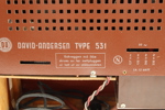 David-Andersen kofferradio Type 531 – norsk bærbar røradio ca. 1950-tallet