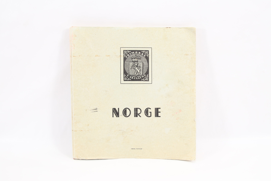 Album med norske frimerker – eldre utgaver og løse merker
