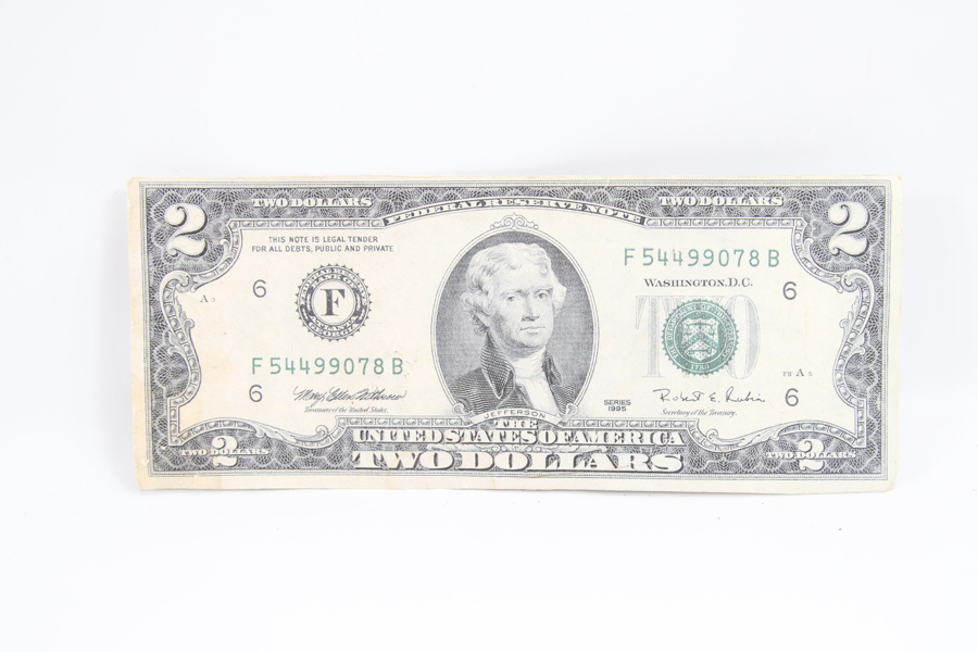 $2-seddel – USA, 1995 – kopi
