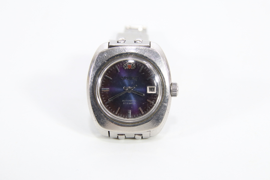 Orient Automatic dameklokke – lilla urskive, 25 mm
