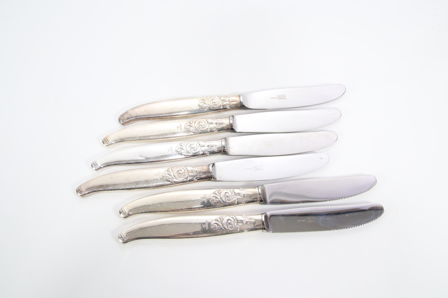 6 kniver i mønsteret Telesølv 830S
